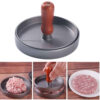 Manual Shami Kebab and Burger Press - Crafting Perfection | Wood-Handle