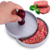 Manual Shami Kebab and Burger Press - Crafting Perfection | Wood-Handle