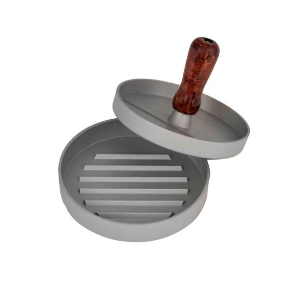 Manual Shami Kebab and Burger Press - Crafting Perfection | Wood-Handle
