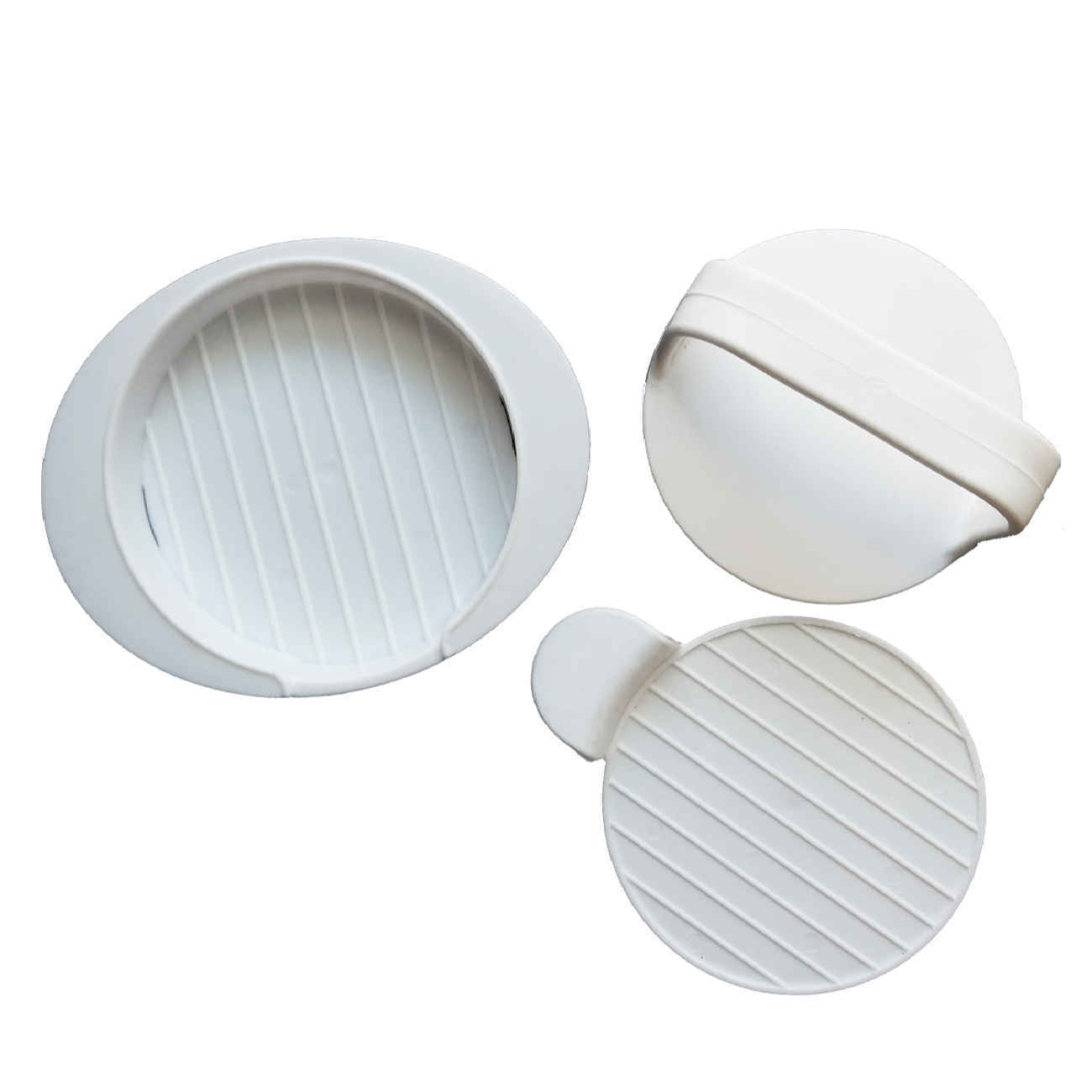 Manual Shami Kebab and Burger Press – in Plastic | White