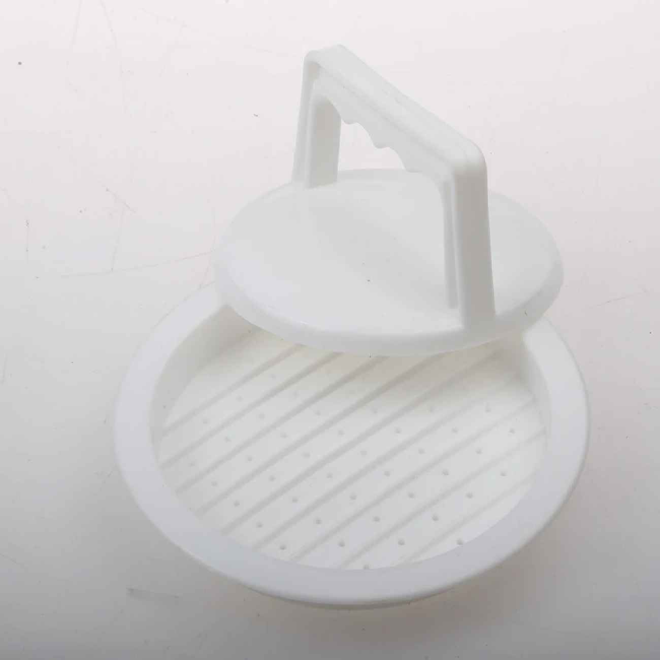 Manual Shami Kebab and Burger Press – Essential Tool for Homemade | White