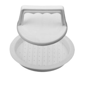 Manual Shami Kebab and Burger Press – Essential Tool for Homemade | White