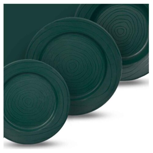 Melamine Plate Set Microwave – Durable, Lightweight and Dishwasher Safe (Pack of 18)