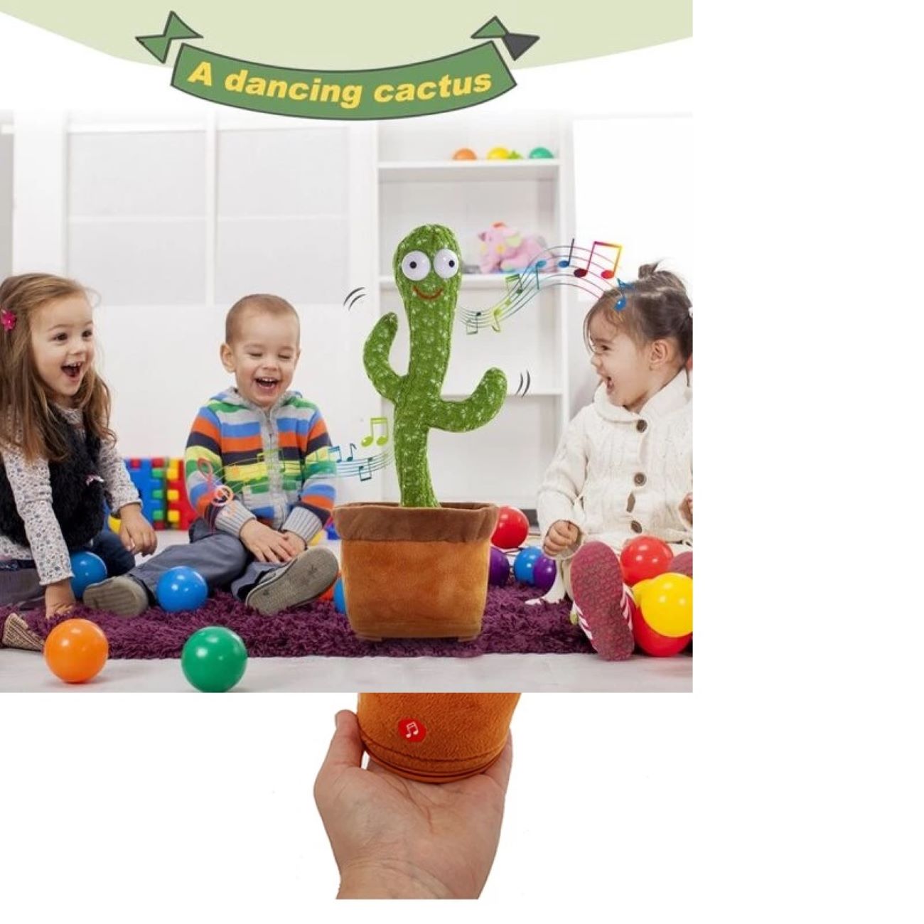 Musical Dancing & Talking Cactus Doll Suitable for Children and Adults