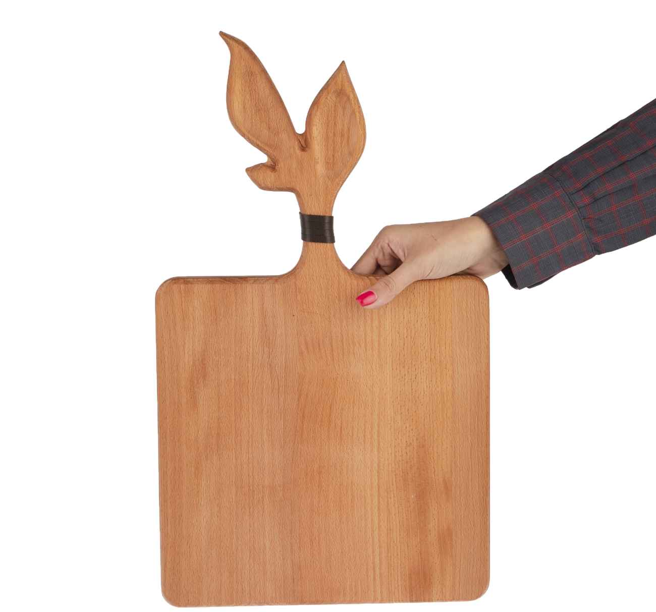 Natural Wooden Serving & Cutting Board – Multi-Use for Chopping, Slicing, and Elegant Food
