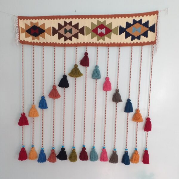 Persian DIY Tassel Wall Hanging Traditional Kilim Design Model Artacama