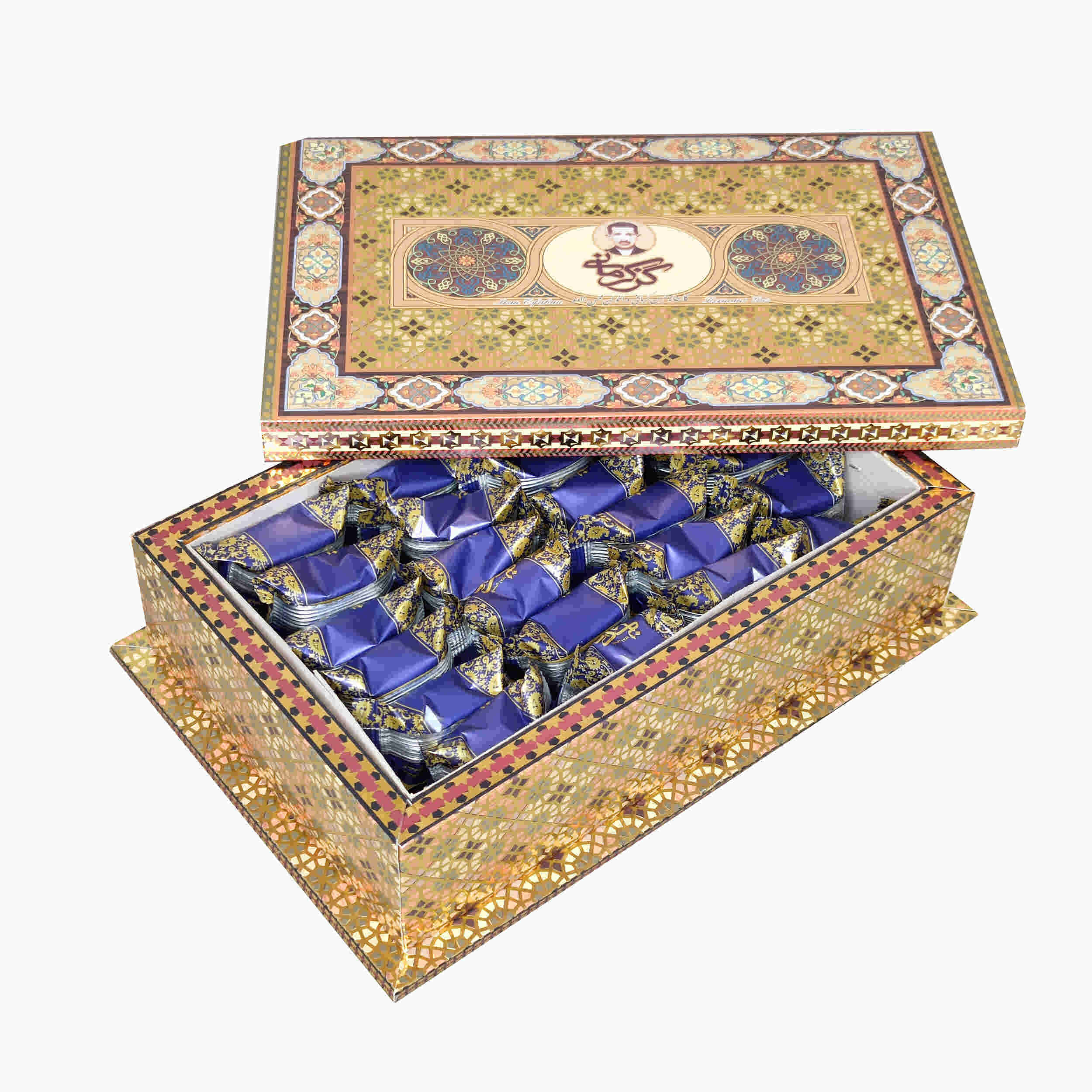 Kermani Gaz: 28% Pistachio & Almond – Traditional Nougat Loghmeh – 450g