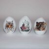 Persian Haftseen Painted Egg for Iranian Nowruz Celebration - Tiger Model (Pack of 3)