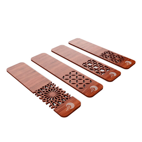 Persian Inspired Wooden Bookmark  – Set of 4