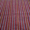 Persian Jajim Rug Flat-Woven in Arak Traditional Striped Crimson