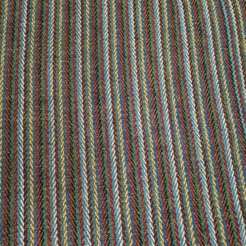 Persian Jajim Rug Flat-Woven in Arak Traditional Striped Crimson