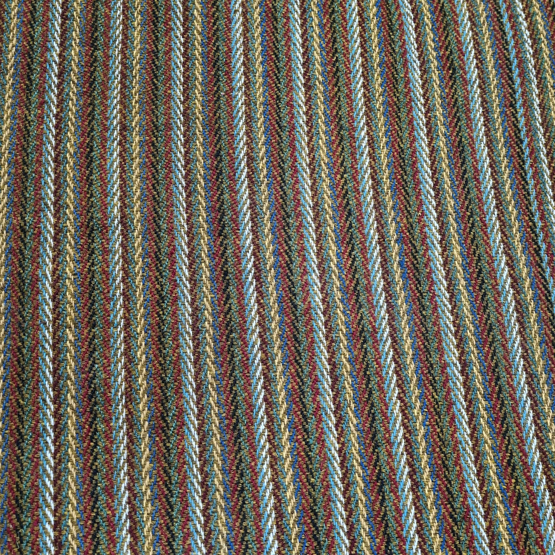 Persian Jajim Rug Flat-Woven in Arak Traditional Striped Crimson