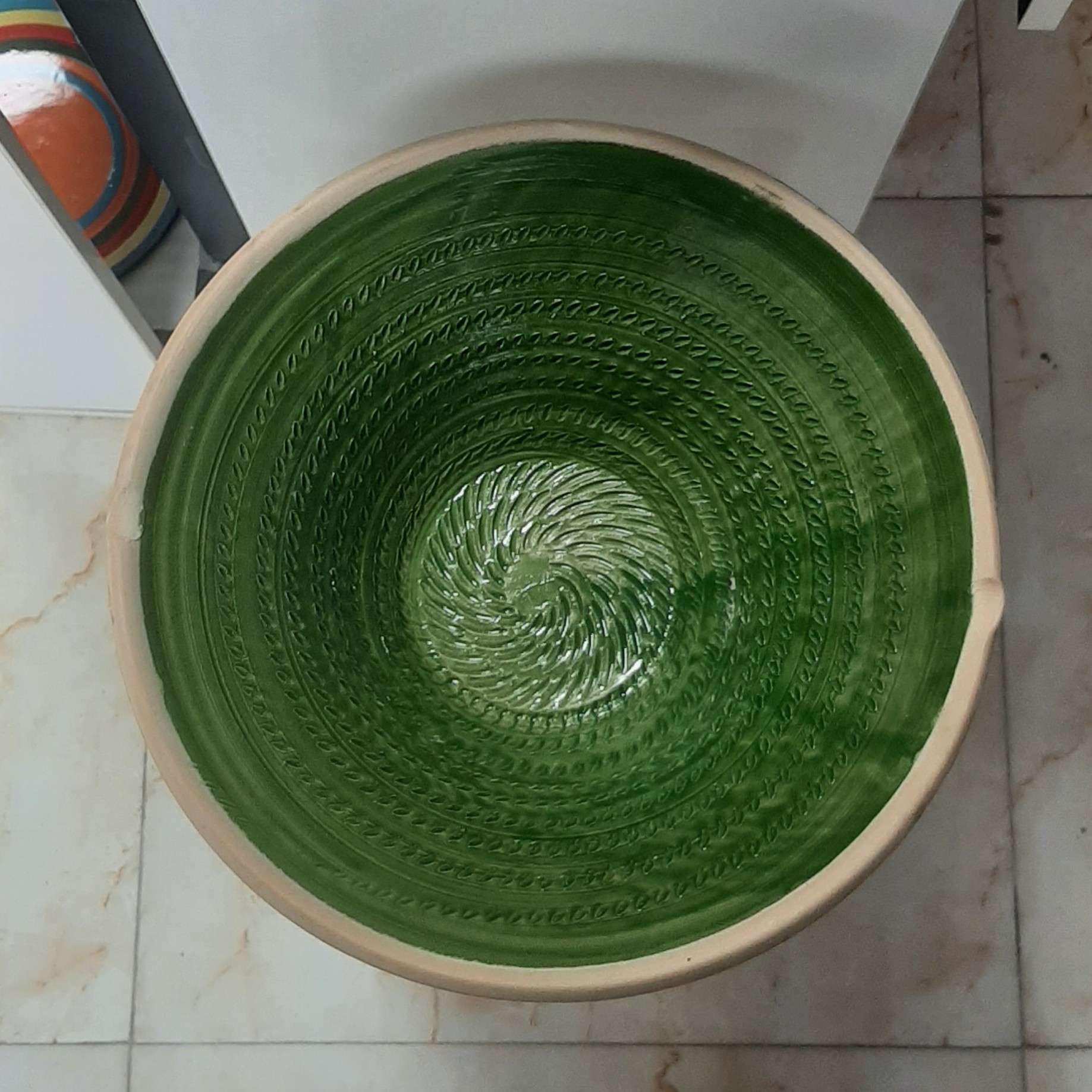 Persian Pottery Kashk Sab Traditonal Teghar Model Farman