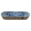 Persian Wooden Pencil Box Handcrafted Khatamkari - Perfect for Gift in Blue