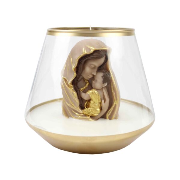 Scented Candle Jar for Gift and Decoration with Maternal Love Design