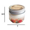 Scented Candle Jar for Relaxation & Any Occasion with Rose Flower Design