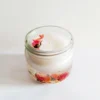 Scented Candle Jar for Relaxation & Any Occasion with Rose Flower Design