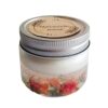 Scented Candle Jar for Relaxation & Any Occasion with Rose Flower Design