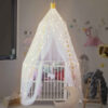 Single Bed Canopy Dome Tent Hanging Curtain for Indoor/Outdoor Dustproof Use