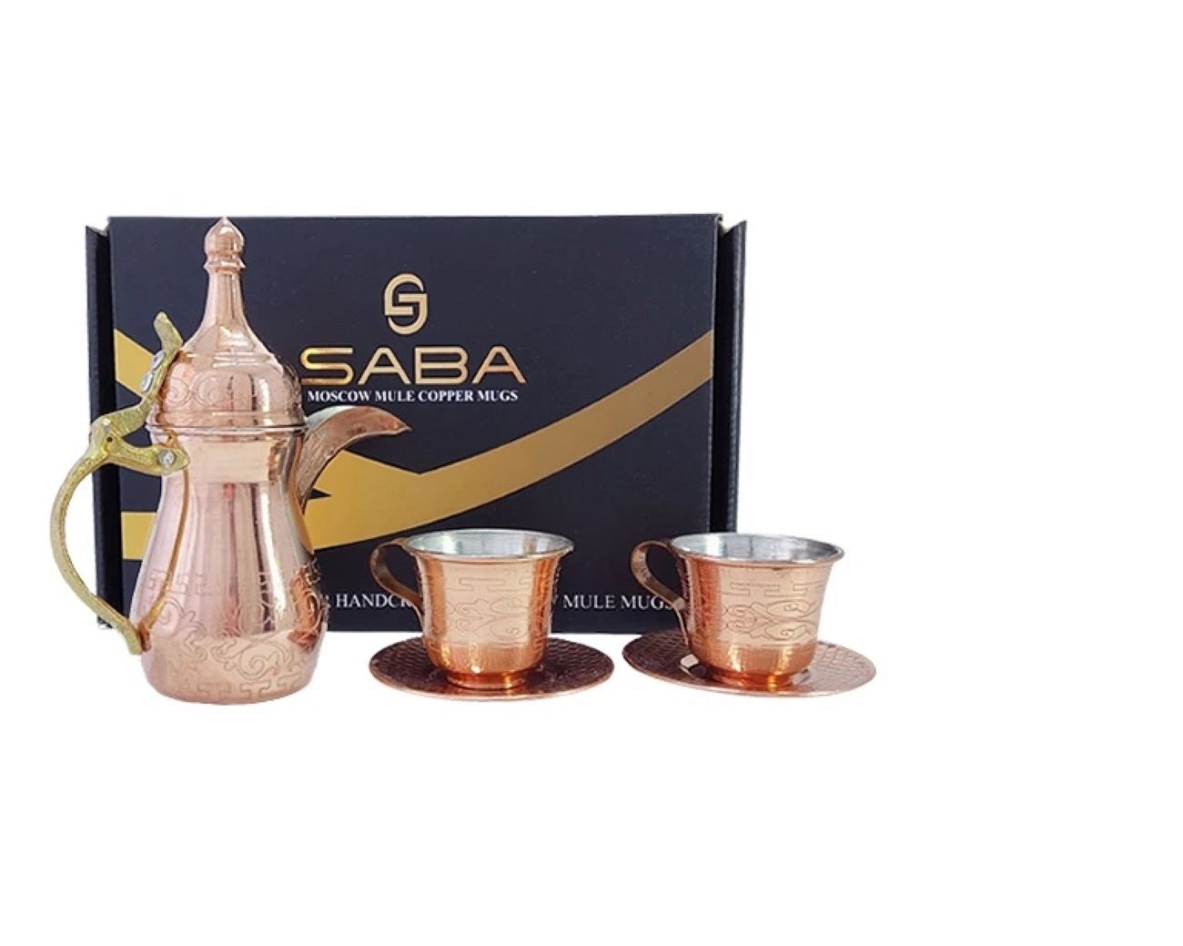 Handcrafted Traditional Copper Teapot Set – Elegant Antique Tea Set for Home & Gifting