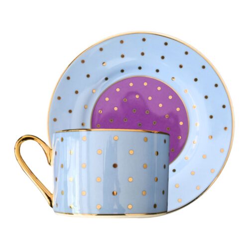 Artistic Porcelain Tea Set, Colorful Kosova Design, 12-Pieces – Stylish & Vibrant Tea & Coffee Collection