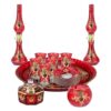 The 17-Piece Shah Abbasi Tea Set is a Traditional and Elegant Designed for Serving Tea to Six People