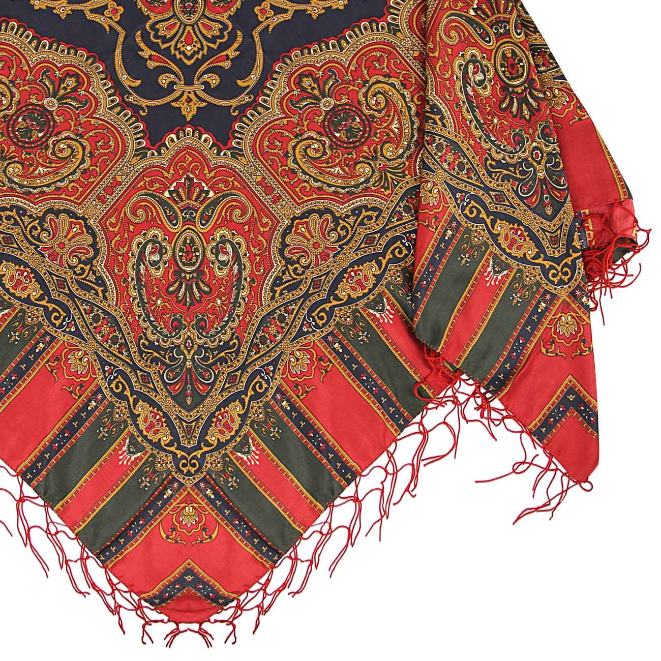Torkaman Ethnic Cotton Scarf – Elegance & Tradition with Paisley Design