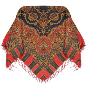 Torkaman Ethnic Cotton Scarf – Elegance & Tradition with Paisley Design