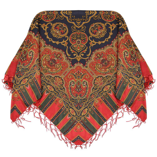 Torkaman Ethnic Cotton Scarf – Elegance & Tradition with Paisley Design