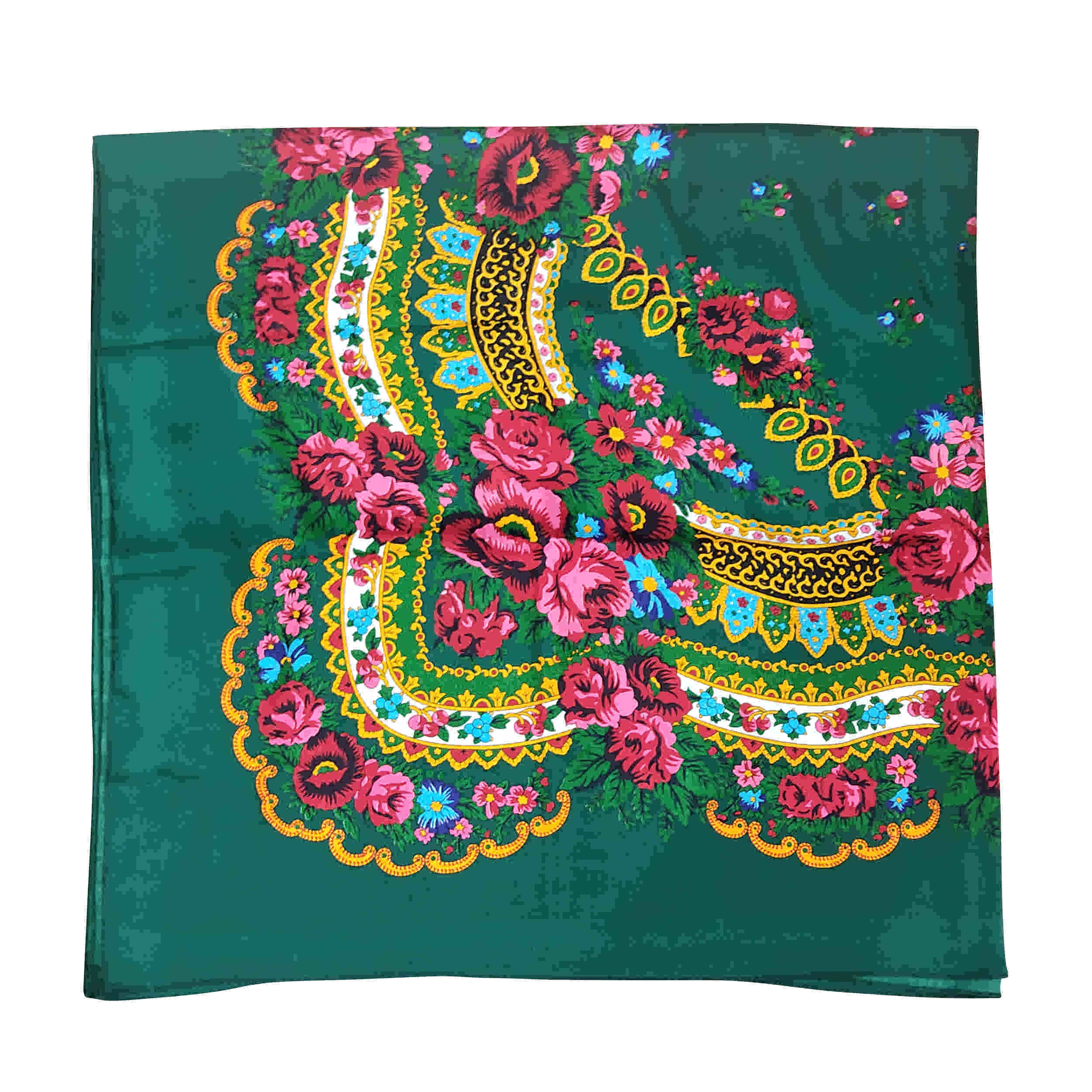 Torkaman Ethnic Cotton Scarf – Perfect Gift with Cultural Touch & Floral Design