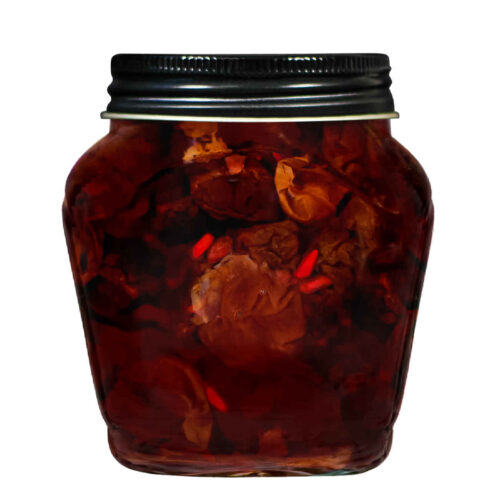 Persian Mixed Red Fruit Torshak in Syrup – Tangy & Sour Snack, 400 gr (Pack of 2)