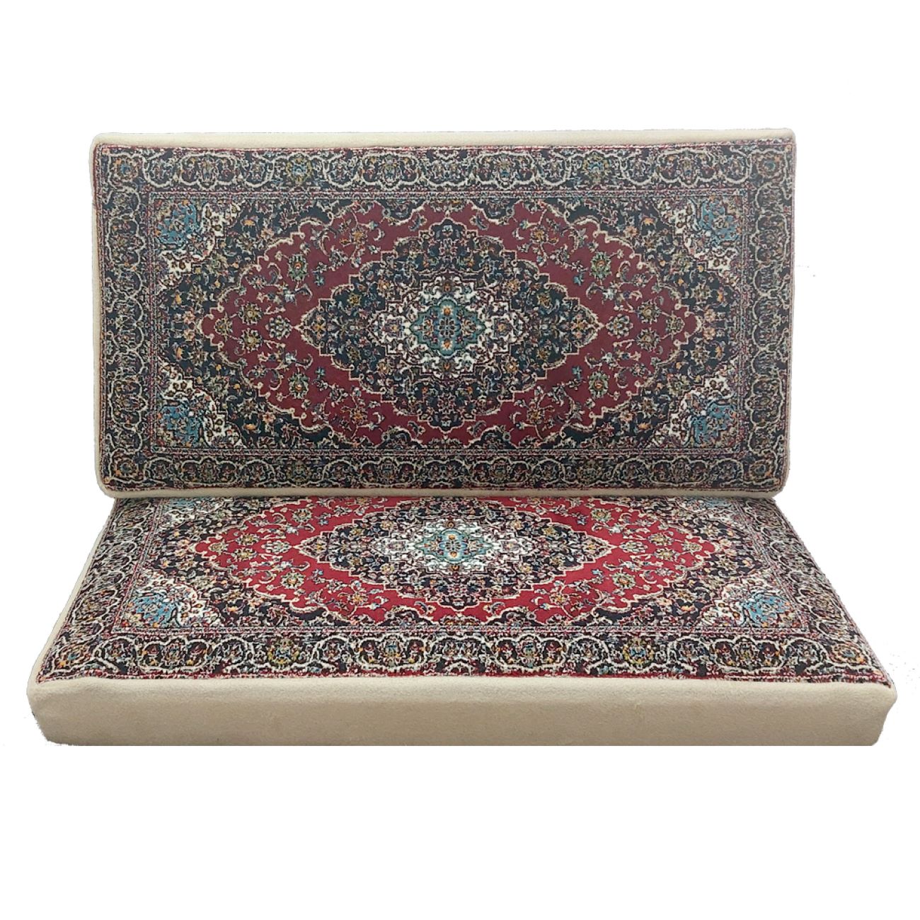 Traditional Persian Backrest Pillow (Poshti) Rectangular Design - Comfort Meets Heritage (x2)