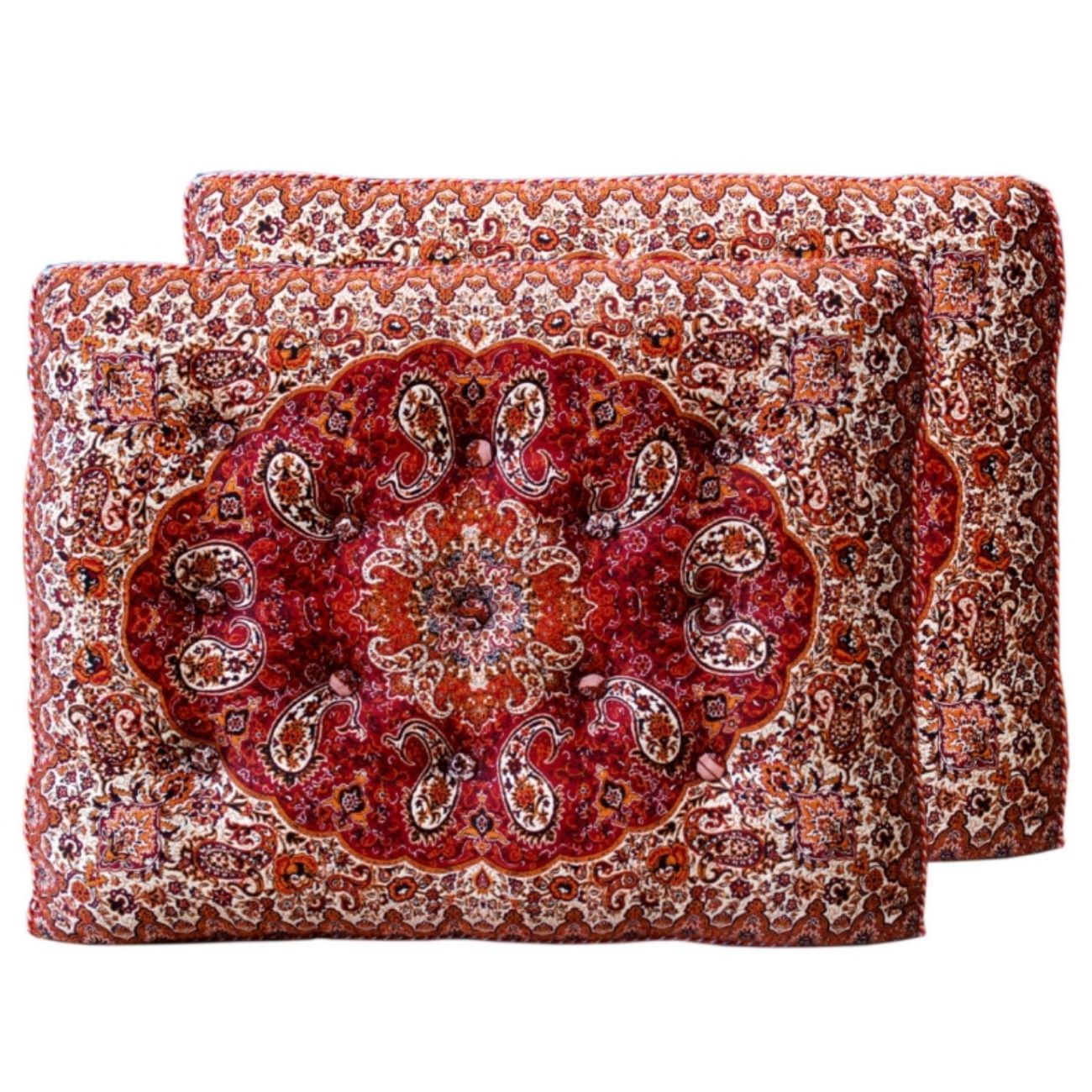 Traditional Persian Backrest Pillow Set-Comfort Meets Heritage 7Pcs Model Shah Neshin