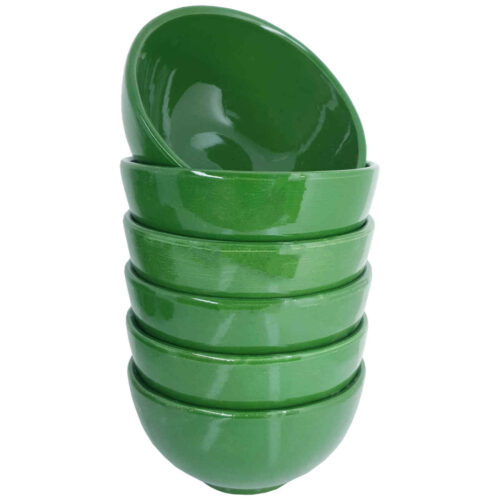 Traditional Pottery Dizi Bowl – For Abgoosht, Yogurt, Soup and Noodles (Set of 6)