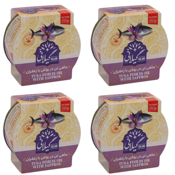 Tuna with Saffron - Gilani Canned Food 180 gram Pack of 4