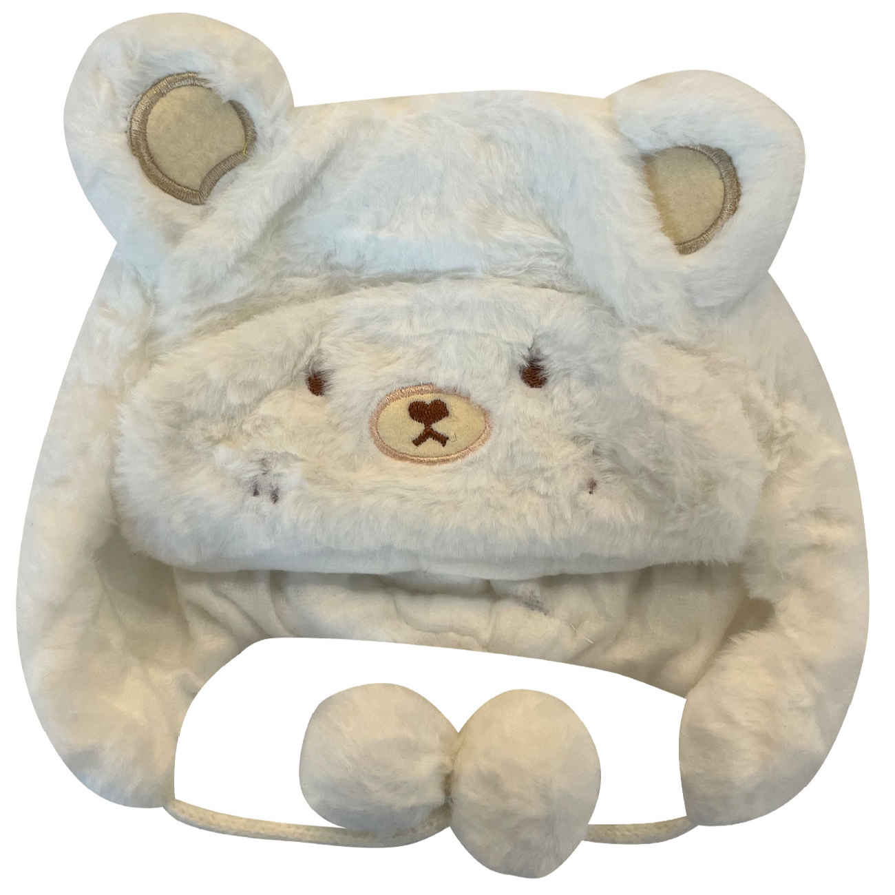 White Baby Hat – Suitable for Autumn and Spring (6 to 36 Months)