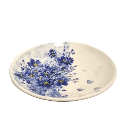 White Ceramic Dinnerware Plate – Microwave and Dishwasher Safe – Beautifully Crafted
