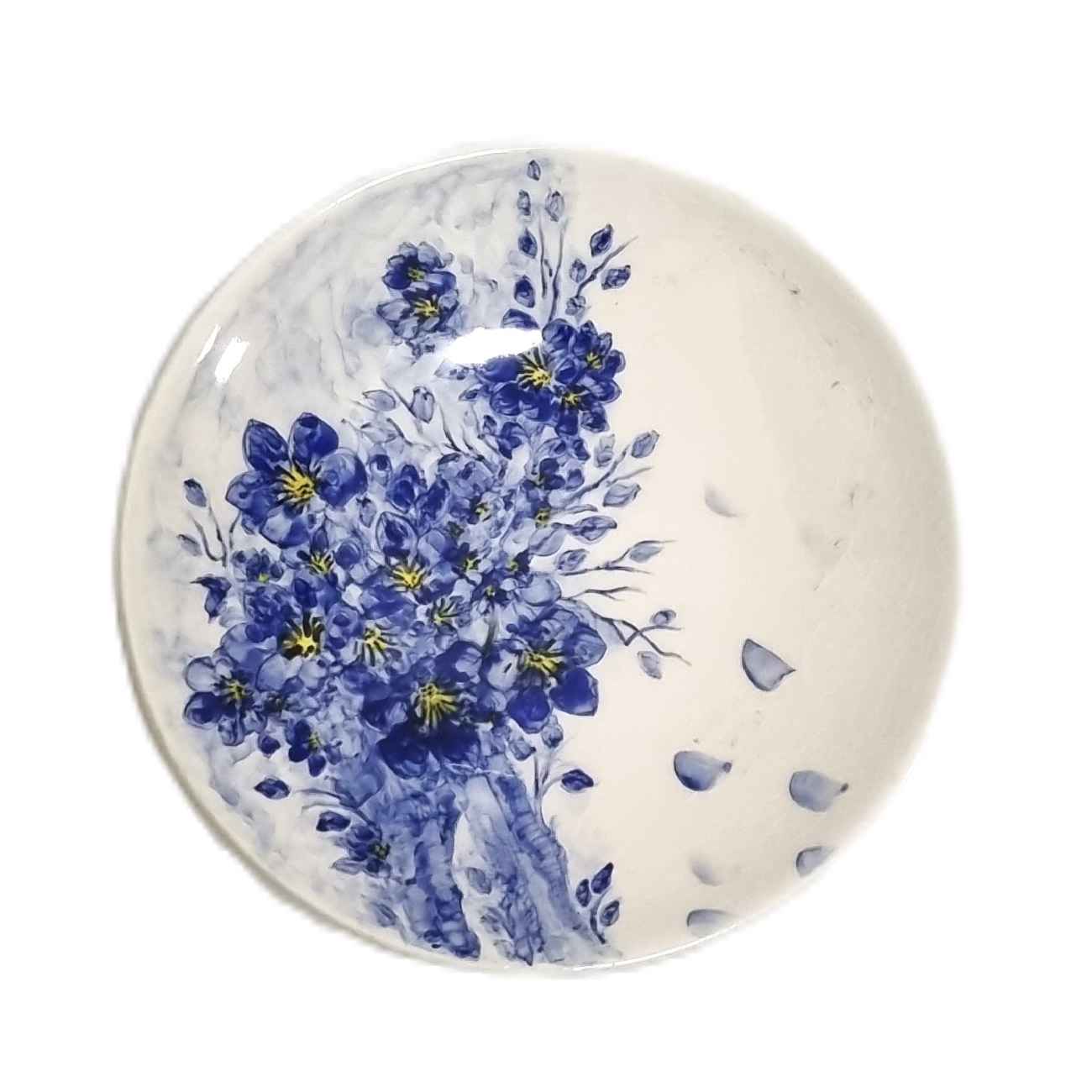 White Ceramic Dinnerware Plate - Microwave and Dishwasher Safe - Beautifully Crafted