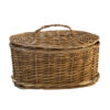 Wicker Basket Handwoven with Lid – Perfect for Home Organization