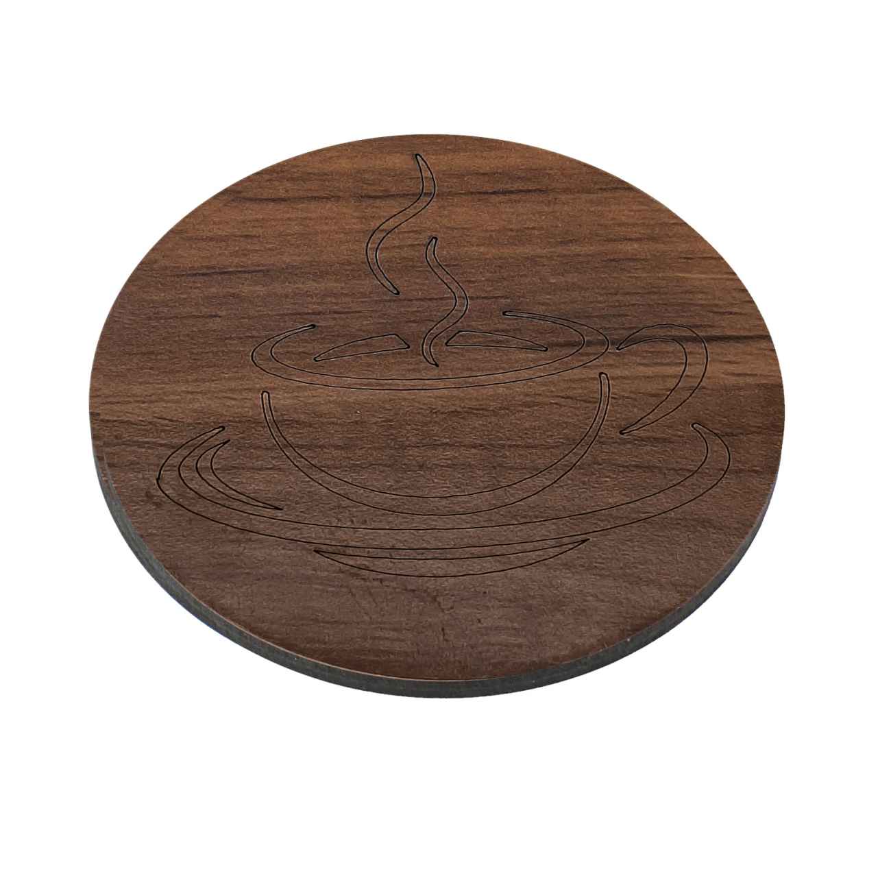 Wooden Coasters – Tree Trunk Design with Holder (Pack of 6)