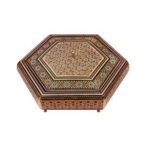 Wooden Khatam Kari Candy Bowl – A Blend of Functionality and Artistry