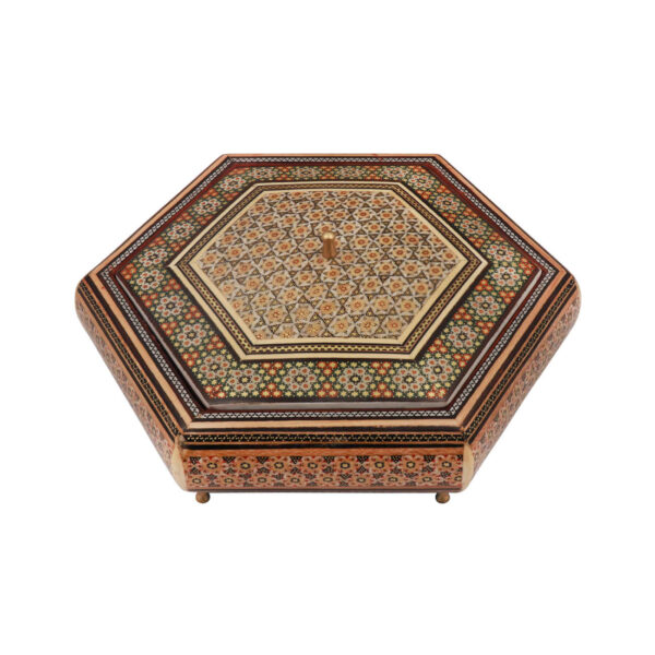 Wooden Khatam Kari Candy Bowl - A Blend of Functionality and Artistry