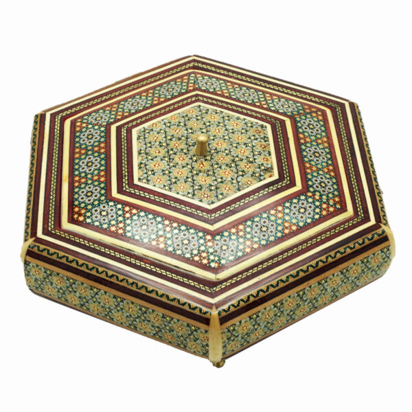 Wooden Khatam Kari Candy Bowl - A Statement Piece for Your Home