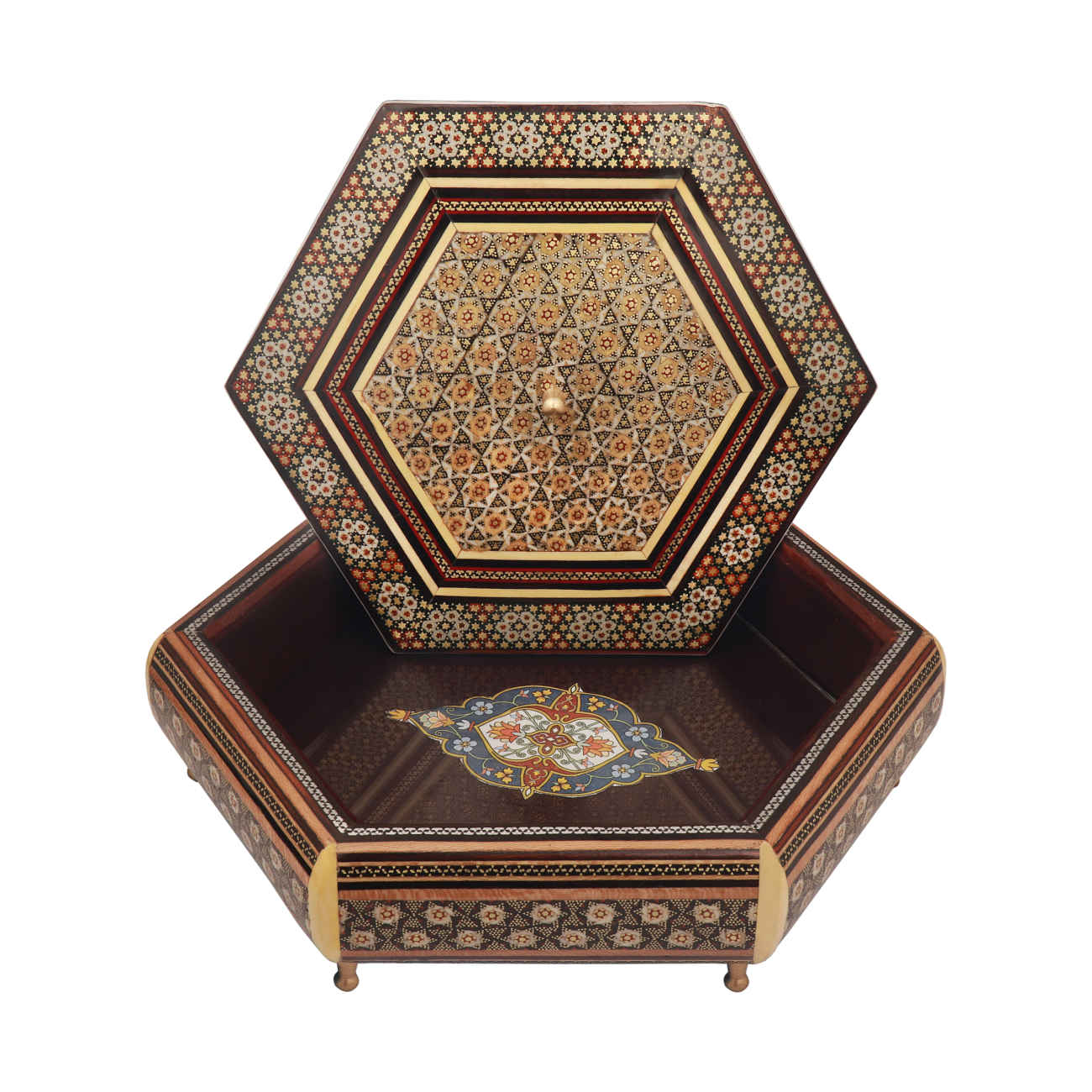 Wooden Khatam Kari Candy Bowl – A Timeless Decorative Accent