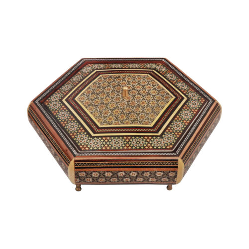 Wooden Khatam Kari Candy Bowl – A Timeless Decorative Accent