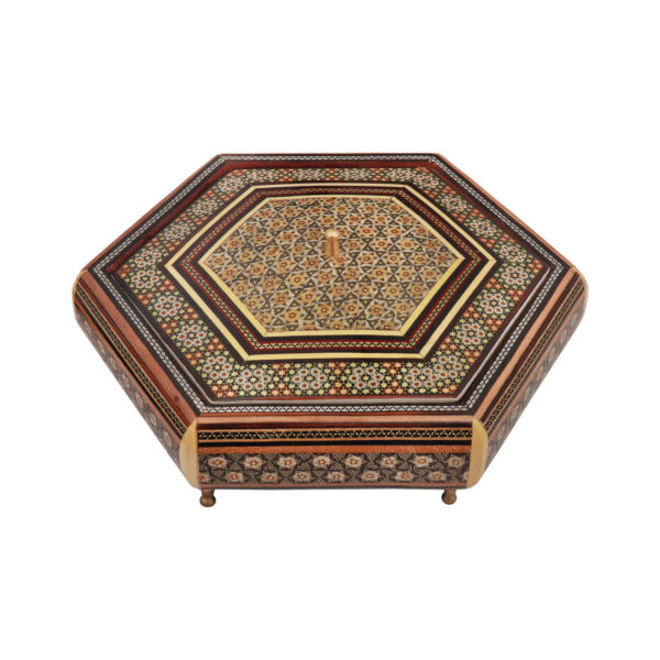 Wooden Khatam Kari Candy Bowl - A Timeless Decorative Accent