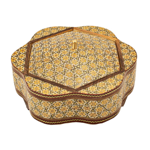 Wooden Khatam Kari Candy Bowl - Ideal for Home Decor and Special Events