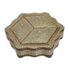Wooden Khatam Kari Candy Bowl - Perfect for Treats, Gifts, and Home Display
