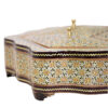 Wooden Khatam Kari Candy Bowl - Perfect for Treats, Gifts, and Home Display