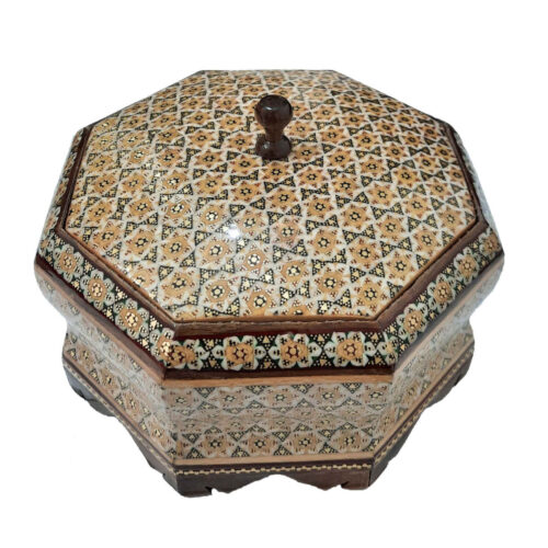 Wooden Khatam Kari Candy Bowl – for Your Tabletop decor and Festive Gatherings